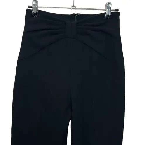 Veronica Beard Ferdinand Bow Accented Skinny Pants Trousers Black Women’s Size 0