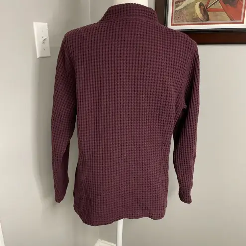 Cabela's  | Waffle Knit Lightweight Jacket Purple Plum Toggle Tortoise Size XL