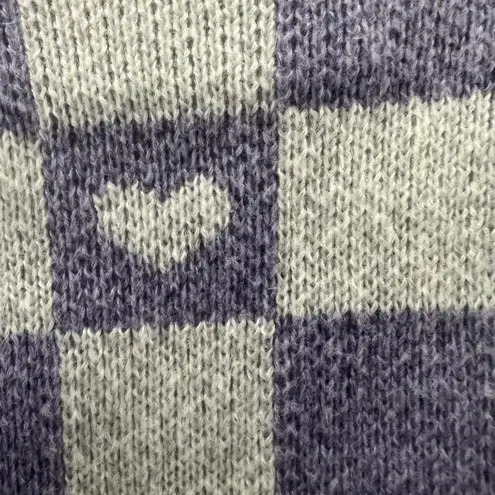 Sanrio Kuromi Cinnamoroll My Melody Pompompurin Lavender Check Cardigan One Size