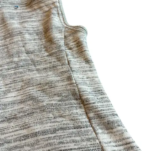 Kuhl Light Grey Fleece Lined Vest w/ Hood Marled Zip-Down Pockets Size Medium