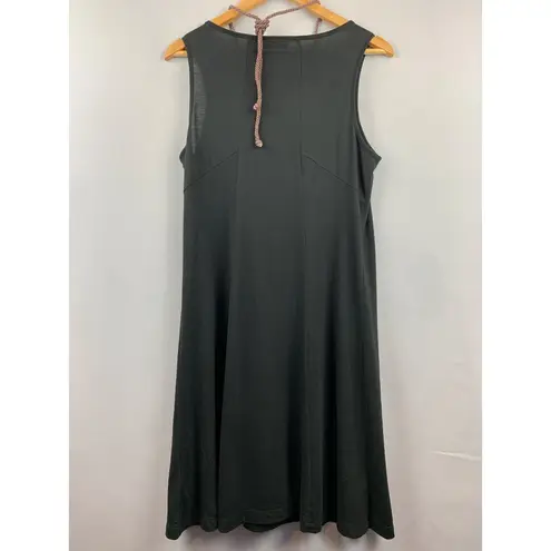 JohnPaulRichard Womens Large Black Sleeveless Dress With Beaded Neckline