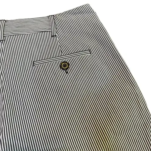 ep pro  Grey White Stripe Bermuda Shorts Long-Length Golf Athletic Size 4 Women's