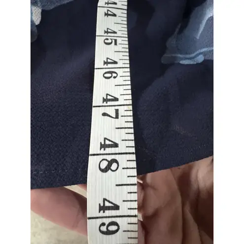 Floral Maxi Dress Size S Navy Blue Pink Halter