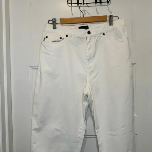 Ralph Lauren Lauren Jeans Co White Shelter Isle High Capri Jean Pants Size 14