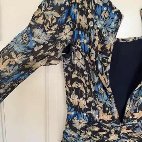 Monique Lhuillier ML
Floral Chiffon Flounce Dress