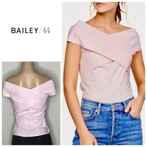 New. Bailey 44 pink Off-the-Shoulder Top. Size small.