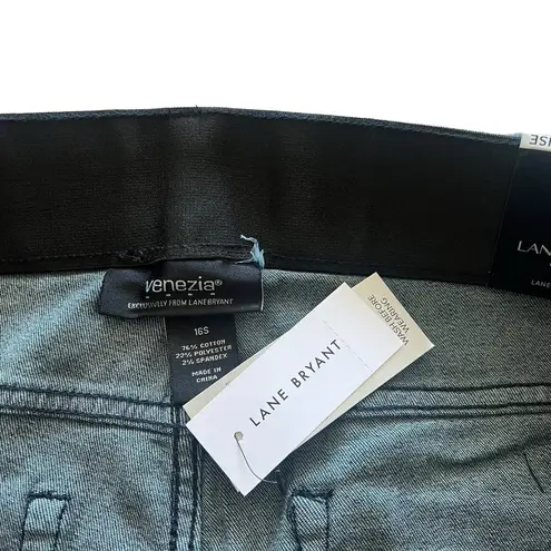 Lane Bryant Venezia  High Rise Bootcut Jeans Tummy Tech Blue Women's S 16 Short