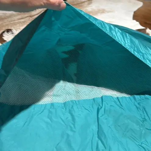 Woolrich Vintage 80s turquoise hooded Teton windbreaker