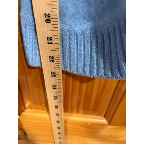 margaret o'leary Cashmere Twinset Tank Cardigan Set Blue Jeweled Button Women’s