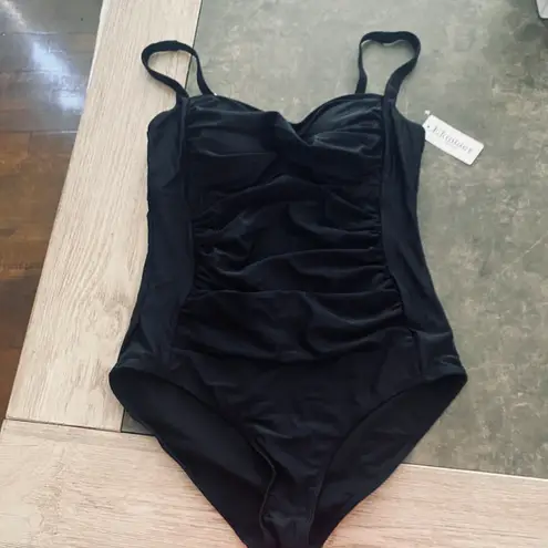 Ekouaeur Ekouaer Women's One Piece Swimsuit Ruched Tummy Control Bathing Suits Vintage Retro Push Up