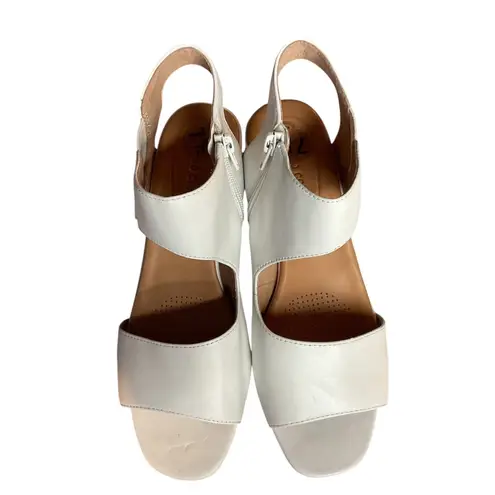 Corso Como Women's Sayge Open Toe Heeled Sandals White Size 7.5M