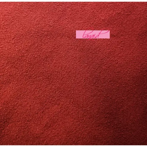 Hot Kiss Zipper V-Neck Open Cold Shoulder Faux Suede Terracotta Ruched Henley M