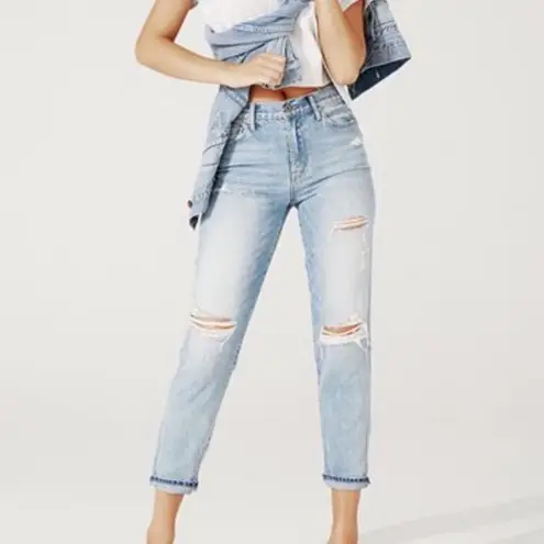 Pistola Presley Distressed High Rise Boyfriend Jeans