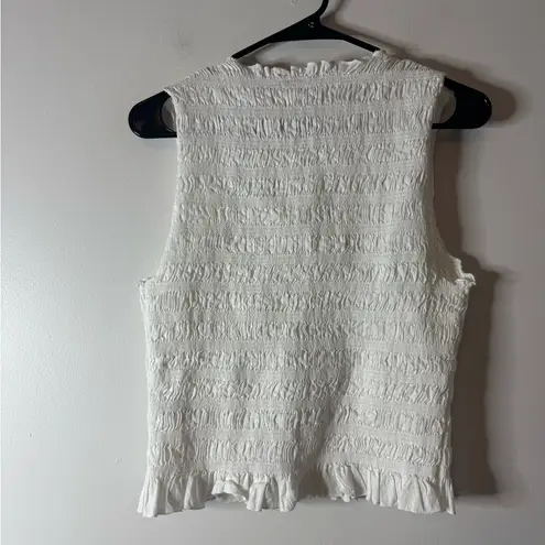 Pistola PHOEBE SMOCKED TANK - LE BLANC Large
