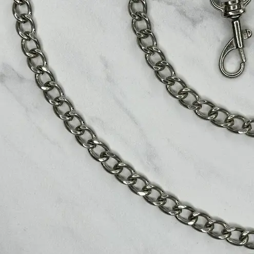 Silver Tone Curb Chain Purse Strap 50" Crossbody Bag Replacement ✨