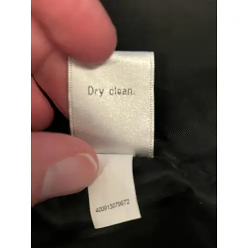 LC Lauren Conrad Jacket Womens Medium Black Faux Fur Cropped Hook Eye Coat