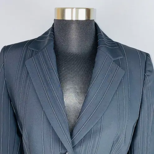 Antonio Melani  Black Pinstripe Blazer Jacket 4