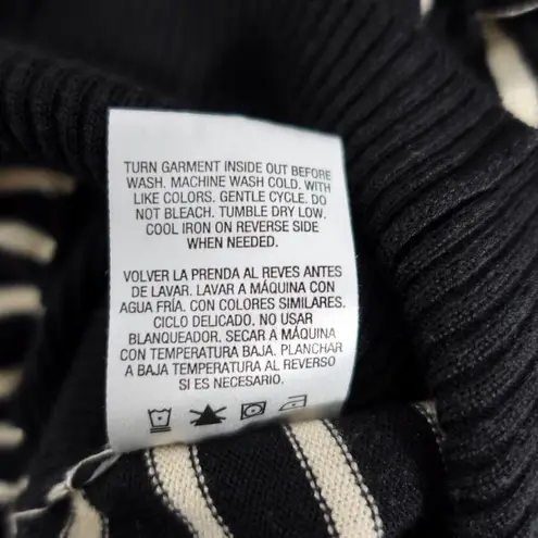 Metaphor Crew Neck 3/4 Sleeve Stripe Sweater