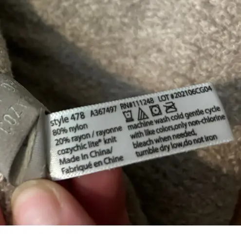 Barefoot Dreams NWT CozyChic Lite Ribbed Scarf Taupe One Size