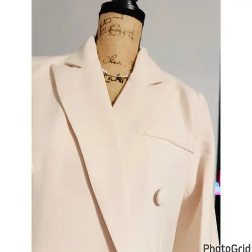 Double Breasted Blazer Coat NWOT Tan Size M