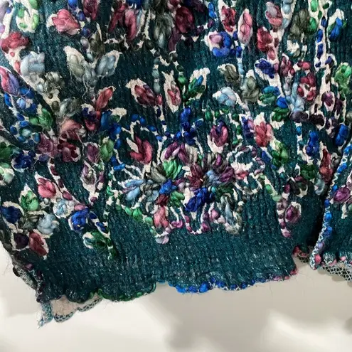 Soft Surroundings Multicolor Shrug Sweater One Size Open Cardigan Green