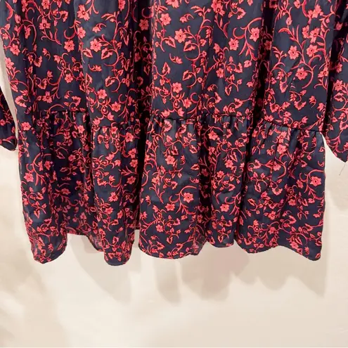 The Fifth Label Archer Long Sleeve Mini Dress in Navy Floral Size M NWT