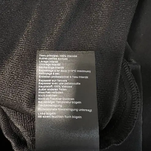 Ba&sh NEW Sz XS Ninon Satin Midi Slip Dress Open Back Cut Out Black