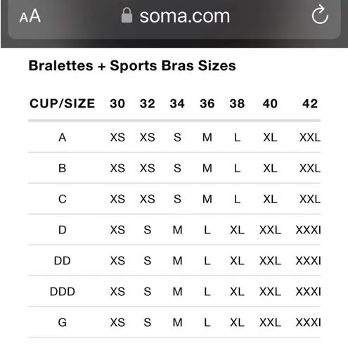 Soma Bralette Women's Size XL Enbliss Racerback Lace BLUE MIST NWT $49