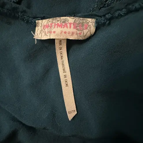 Free People  Blue Hi-Low Lace Trim Cami Tank Top Elena Gilbert Vampire Diaries thumbnail 4