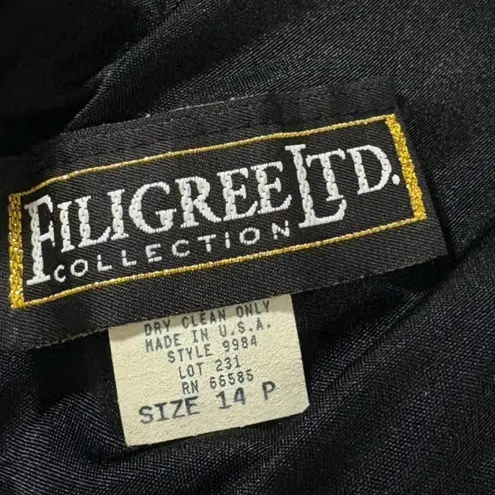 VINTAGE 1980S 90S Black + White Draped Cruella Deville style Dress M L Size M