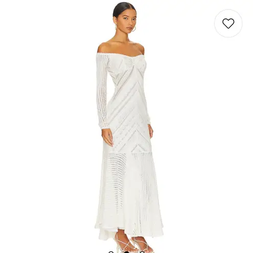 Charo Ruiz Ibiza Souley Long Dress in Natural White
