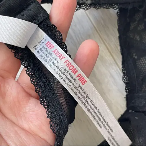 Urban Outfitters  Bra karlie lace demi bows womens Black White (xlarge) intimates