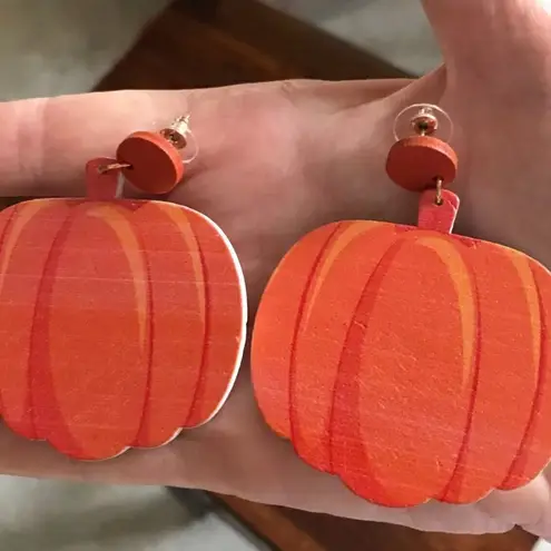 Pumpkin Earrings Dangle Posts Thanksgiving New Fall Jewelry Festival Har…