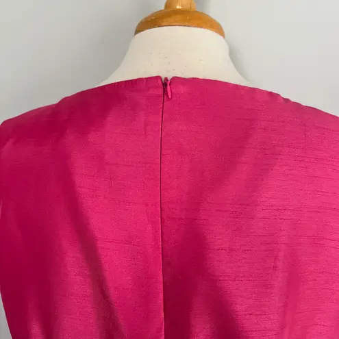 Le Suit Hot Pink Sleeveless Sheath Dress