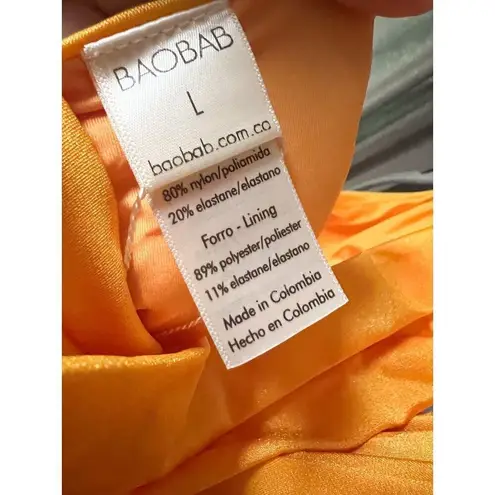 NWT Baobab Collection Lola Dress in Garota Yellow One Shoulder Maxi Large
