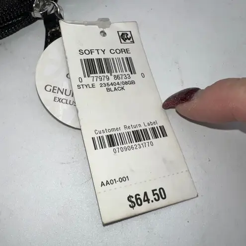 Giani Bernini Black Genuine Leather Softy Core Zip Around Wallet Clutch NWT