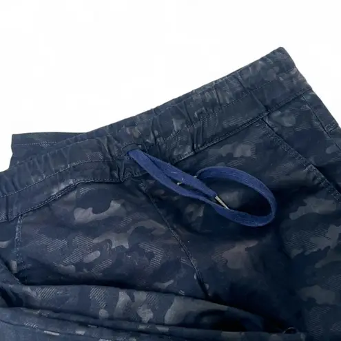 FLOG | 27 | Shely Navy Blue Camo Joggers Pants Camouflage Drawstring Luxury