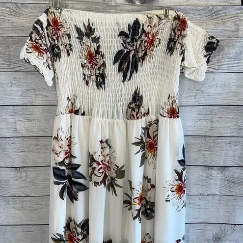 Strapless Flowing Floral Dress Size XL