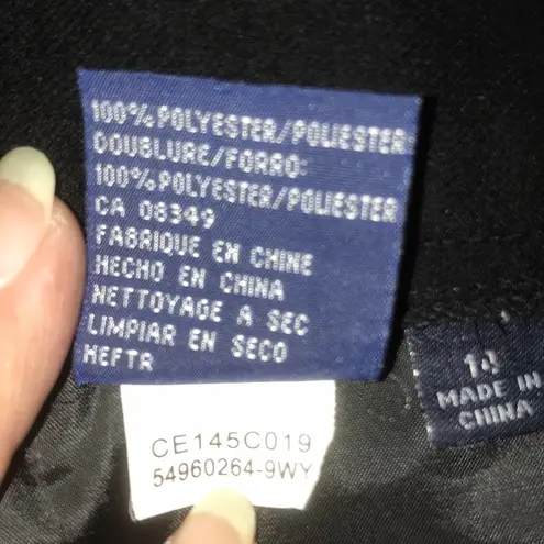 Jones Wear SUIT fully lined flared pants office or dressy black NEW size 14