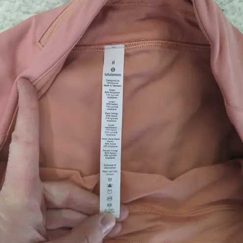 Lululemon  Play Off The Pleats Skort Skirt Women's Size 8 Peach Tennis Athletic