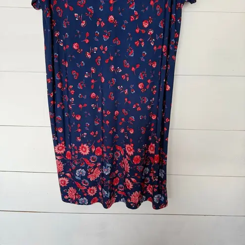 Woman Within Women’s 18/20 Navy Floral Dress Stretchy