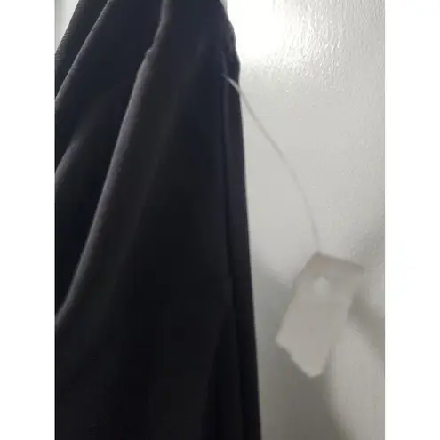 Haha Slinky Maxi Dress Black Spaghetti Strap Tie Back Formal Gown Black Size M