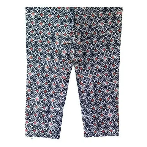 Charter Club Newport Crop Slimming Pants Blue Pink and White NEW