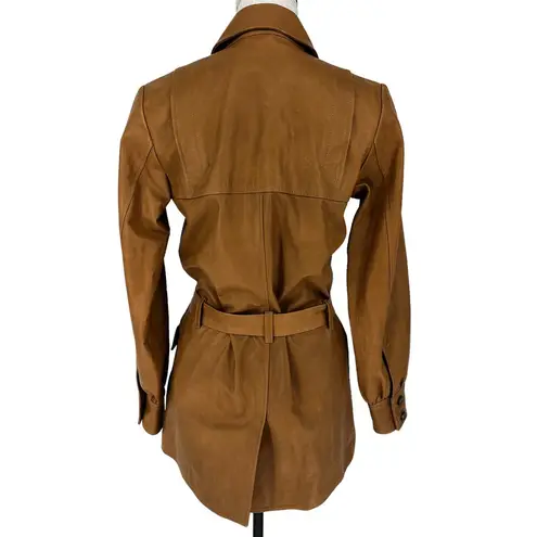 Frame  Safari Belted Leather Jacket