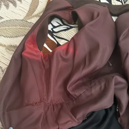 60’s 70’ Vintage Dress Boho Floral w/Shorts S Small M Medium Brown