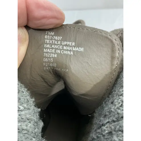 Womans Wedge Ankle Boots 7.5 M Brown Lace Up Sock