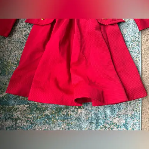 Vintage Riff’s custom red rosette button dress, size small