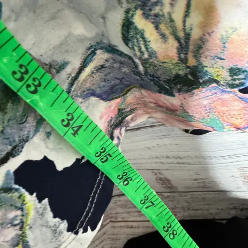 Karen Kane A-Line Floral Dress Navy Multicolor Women’s S