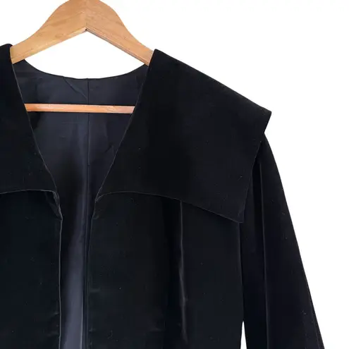 Vintage 60s Black Velvet Crop Jacket and Pencil Skirt Set by Ronbary Classic, XS