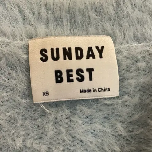 Aritzia Sunday Best Kitten Sweater Cropped Crewneck with Balloon Sleeves - SO SOFT! - Image 5